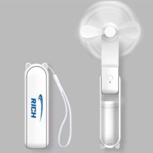 Mini Portable Folding Fan White