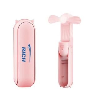 Mini Portable Folding Fan Pink